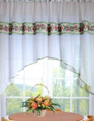 Арка для кухни Алетто Розовый сад зеленая