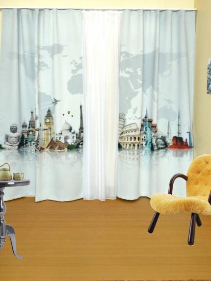 Комплект фотоштор Мировые столицы 