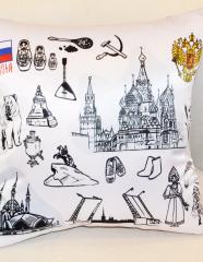 подушка с фотопечатью Санкт-Петербург коллаж